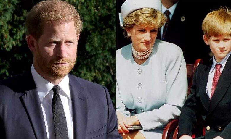 King Charles' chilling words that stuck in Harry's mind after mum Diana's death